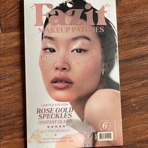 Rose Gold Glitter Freckles Makeup Patches